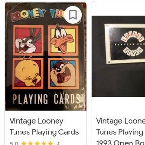 Vintage looney tune cards